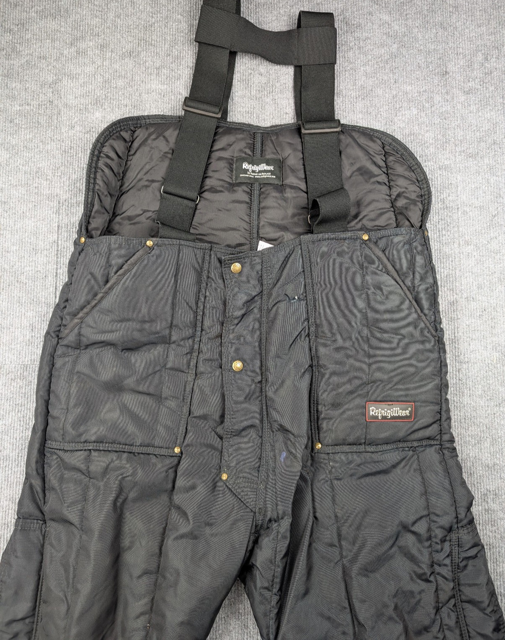 Refrigiwear Overalls Mens Large Cold Weather Puffer Work Wear Outdoor Utility